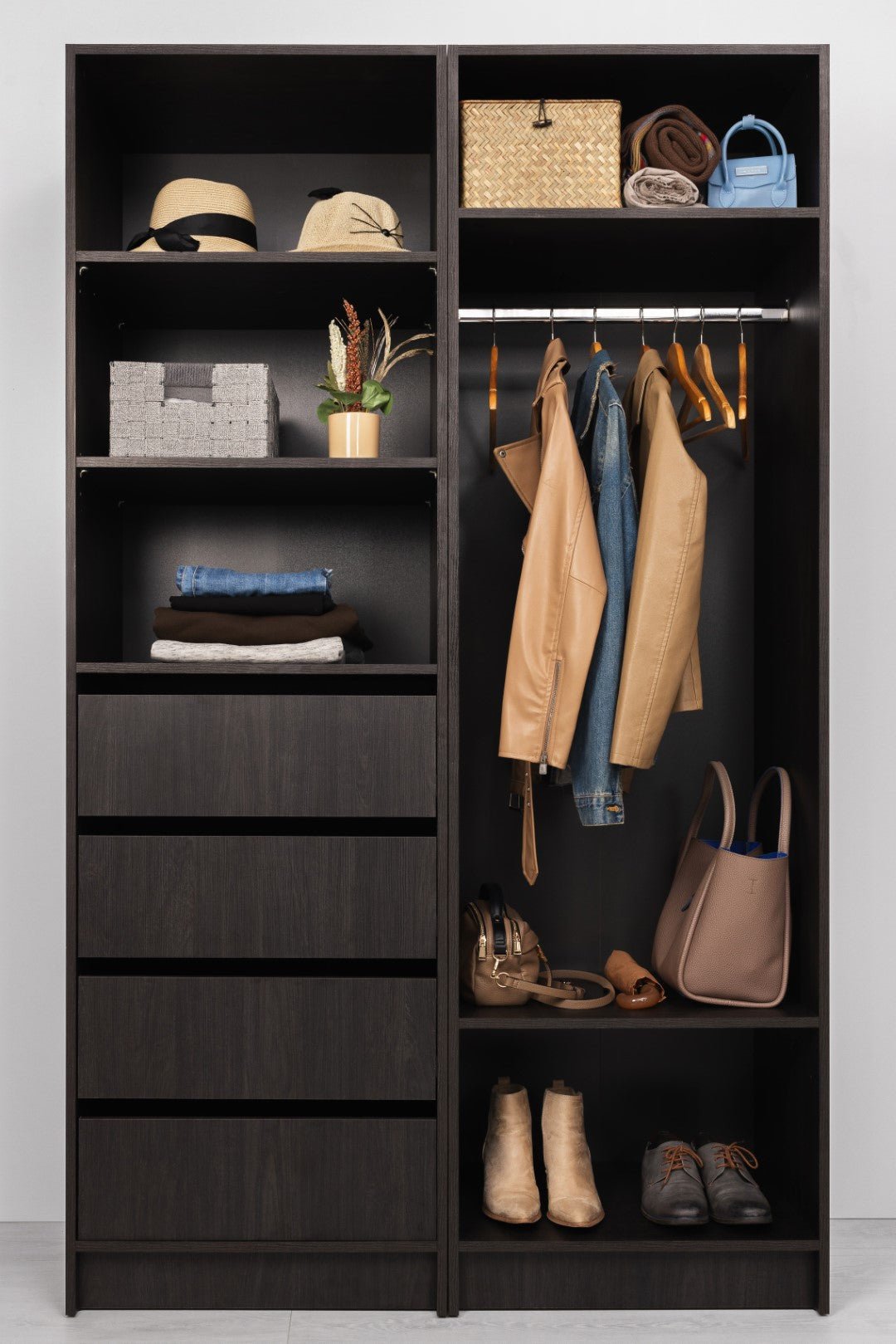 Malmo Classic Walk in Wardrobe - Nordic Ash - Scandi Nooks