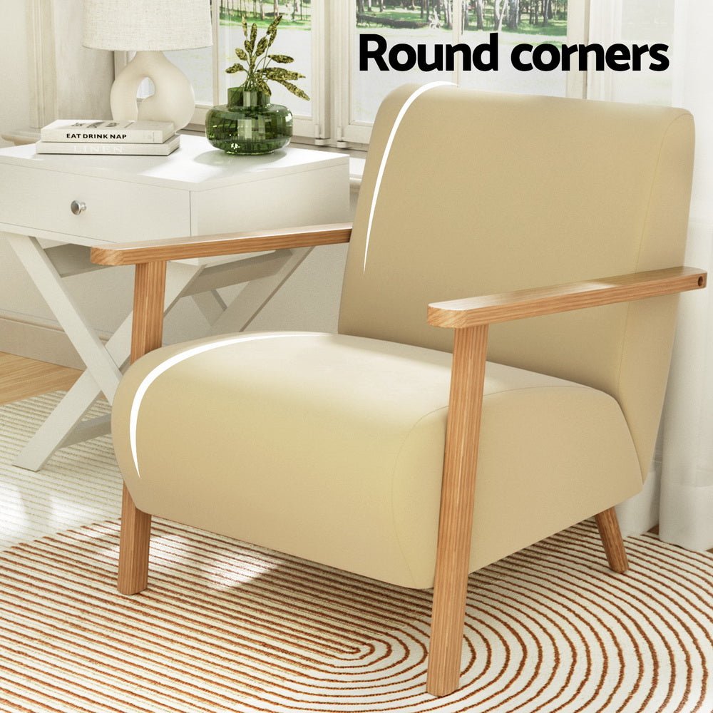 Scandi Velvet Haven Armchair - Scandi Nooks