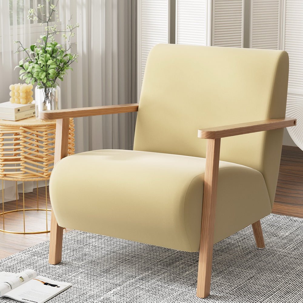 Scandi Velvet Haven Armchair - Scandi Nooks
